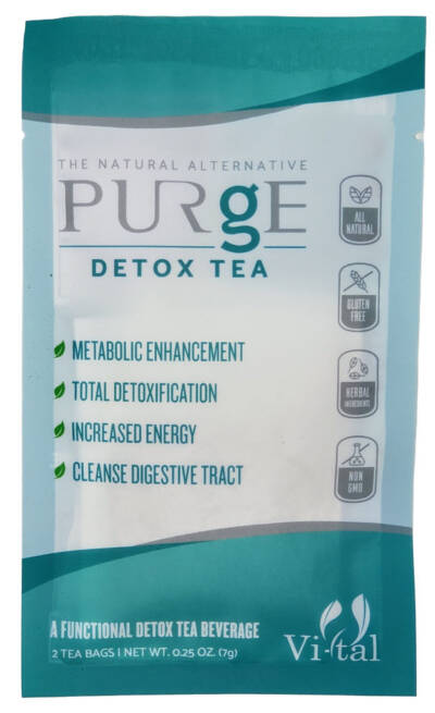 Purge Detox Tea package.